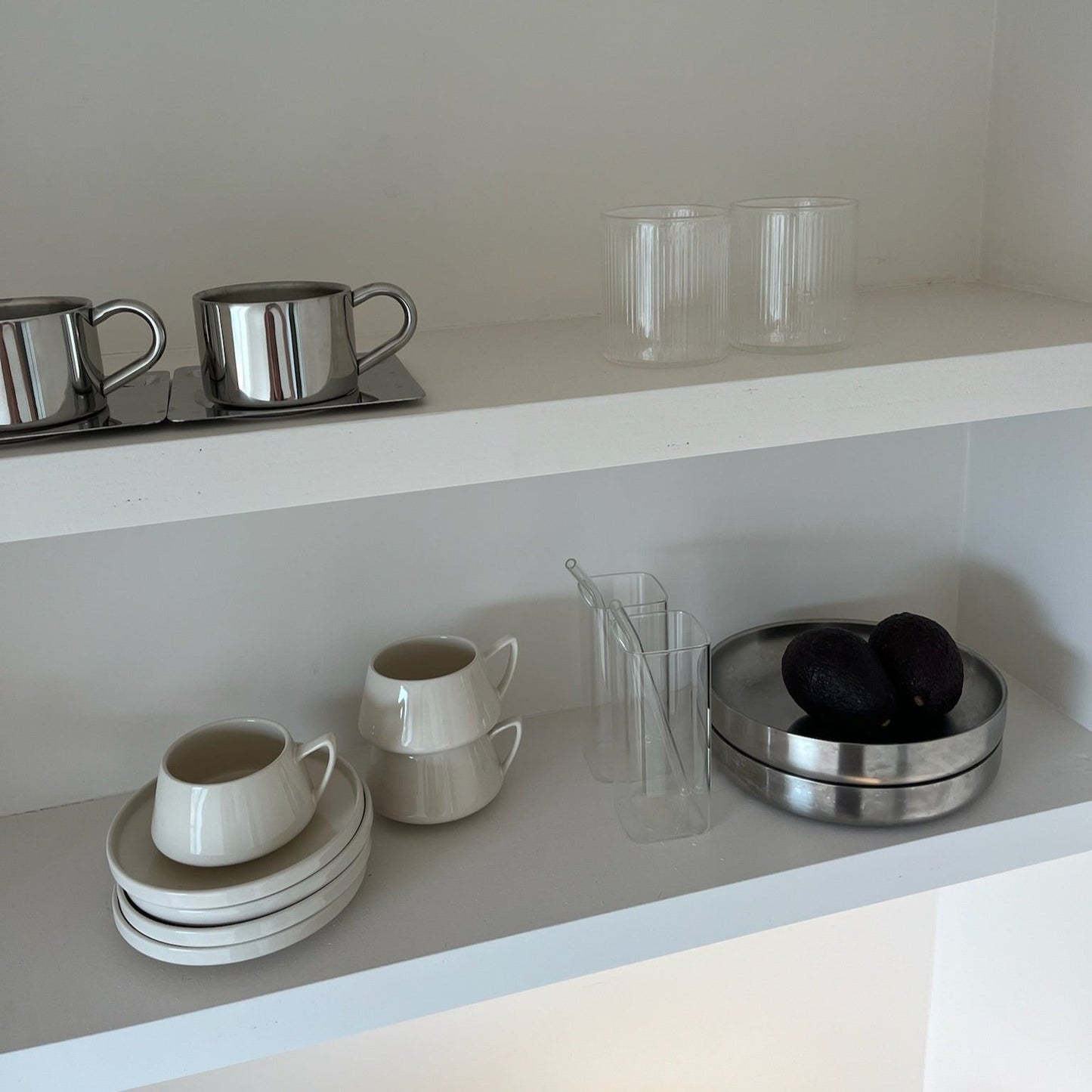 Kaffee-Ribble-Glas (4er-Set)