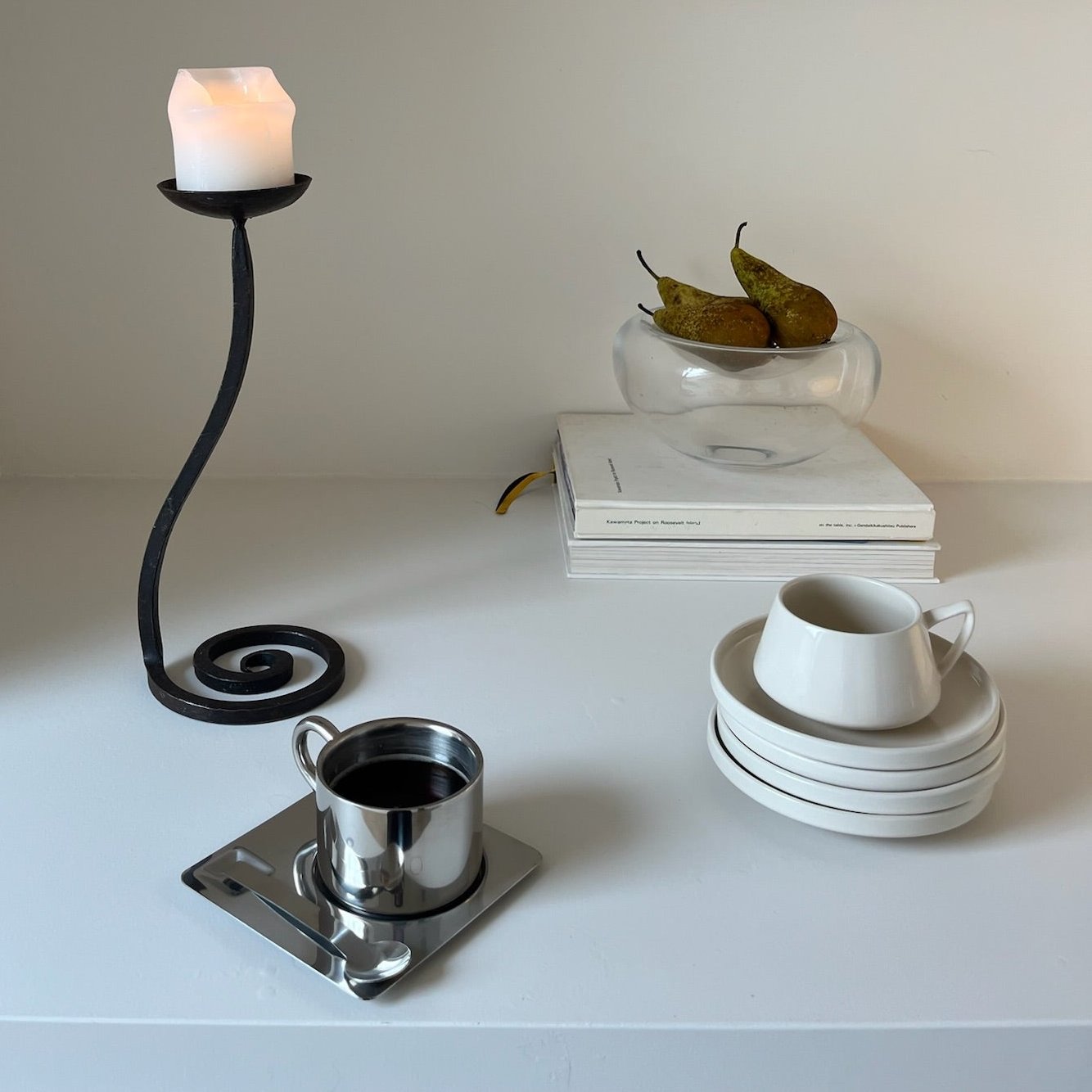 Sahne-Kaffeeservice