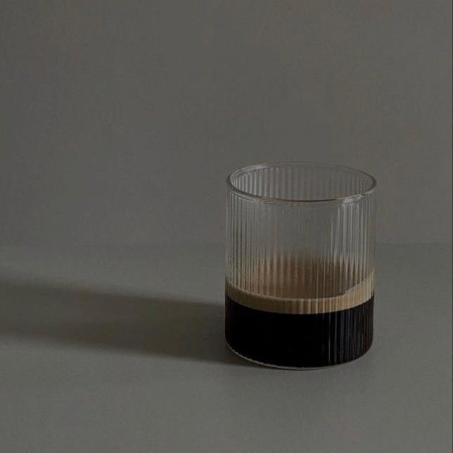 Kaffee-Ribble-Glas (4er-Set)