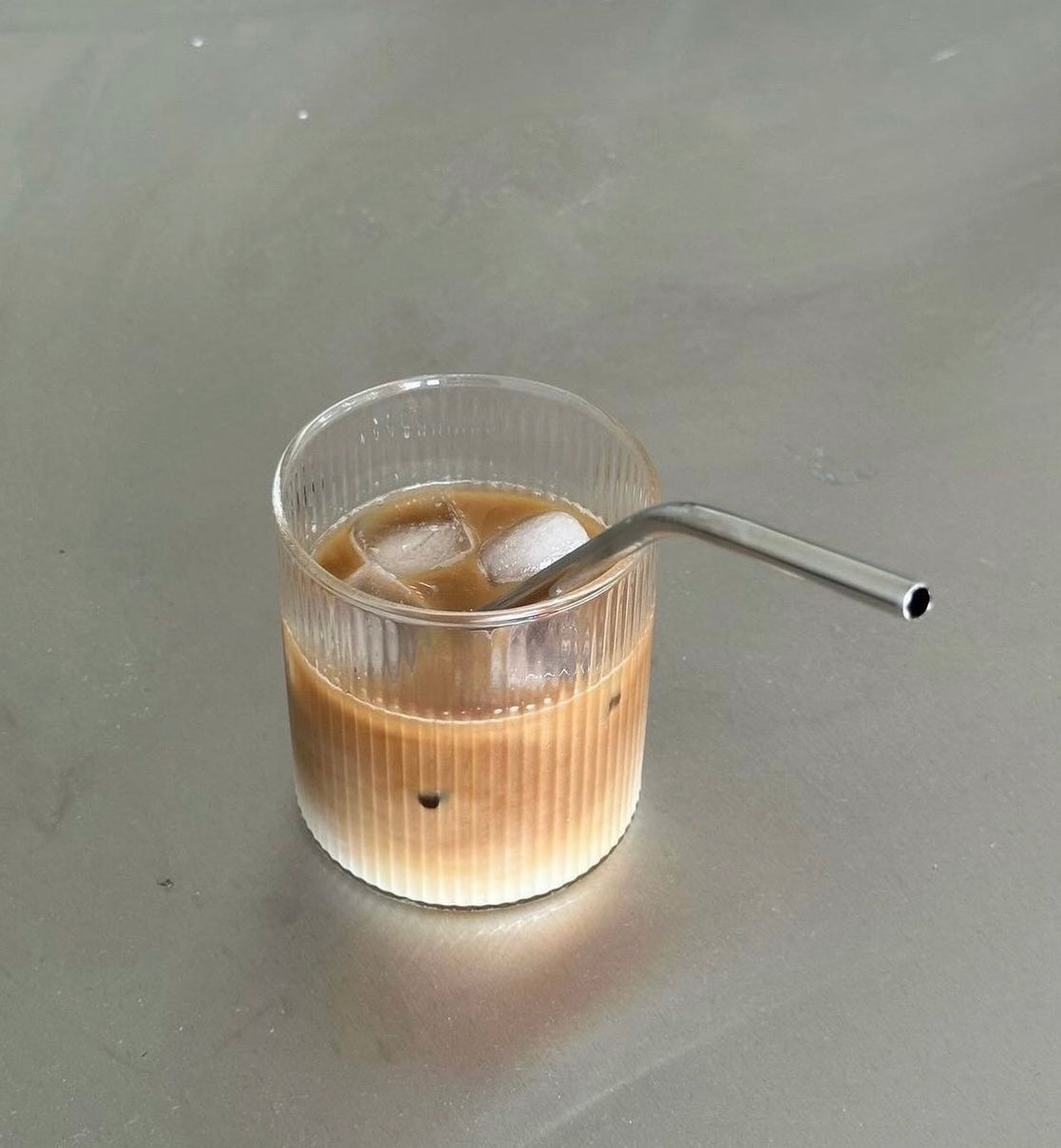 Kaffee-Ribble-Glas (4er-Set)