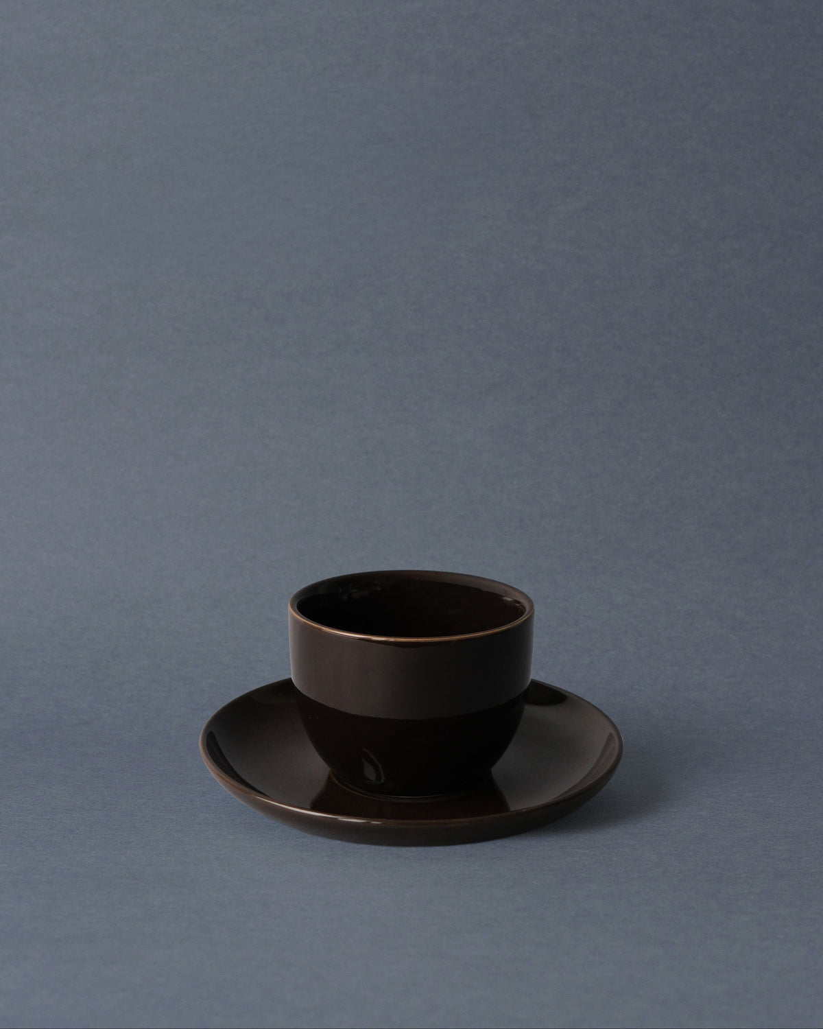 Sunday Cup and Saucer - Deep Brown