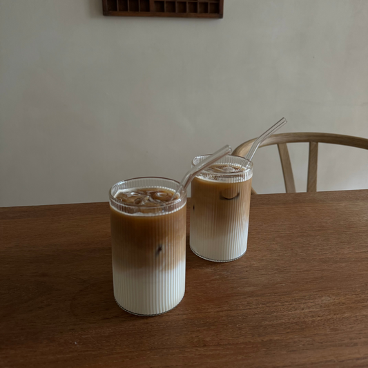 Coffee Ribble Glass High (Set of 4)