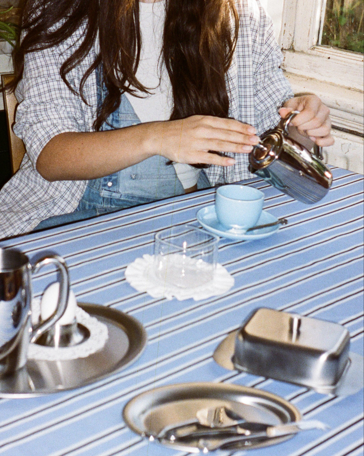 Sunday Cup and Saucer - Powder Blue